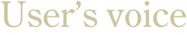 User's voice