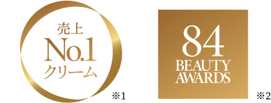 売上No.1クリーム 84 Beauty Awards